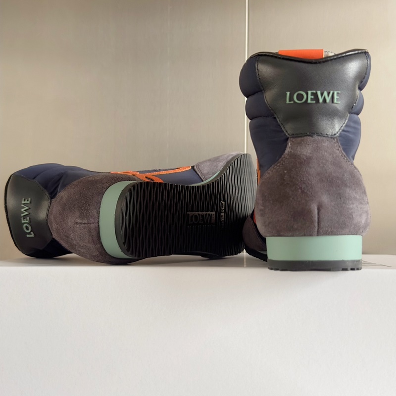 頂級版本：女款  LOEWE 羅意威 最新走秀款 高幫 休閑 運動鞋 德訓鞋