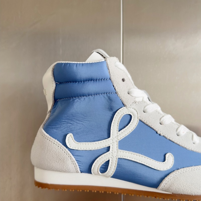 頂級版本：女款 LOEWE 羅意威 最新走秀款 高幫 休閑 運動鞋 德訓鞋 阿
