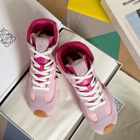 頂級版本：女款 LOEWE 羅意威 最新走秀款 高幫 休閑 運動鞋 德訓鞋 阿