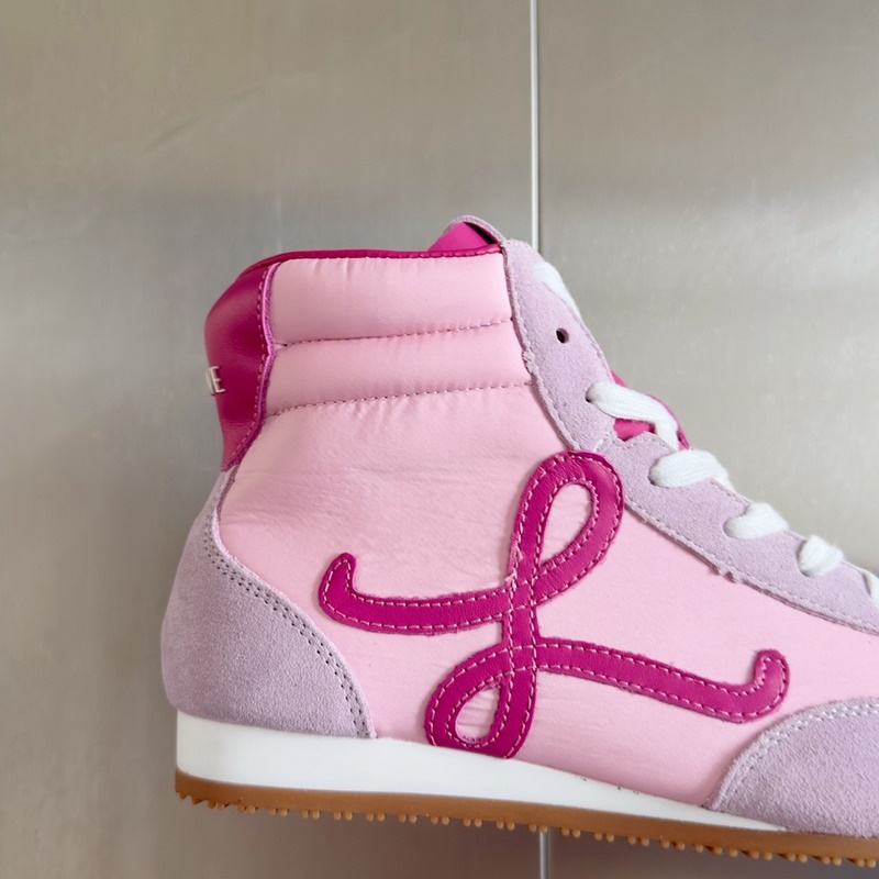 頂級版本：女款 LOEWE 羅意威 最新走秀款 高幫 休閑 運動鞋 德訓鞋 阿