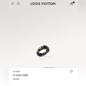 -專櫃圖 佩戴圖-LV路易威登 LIGHT 戒指 M1202M 美碼6789