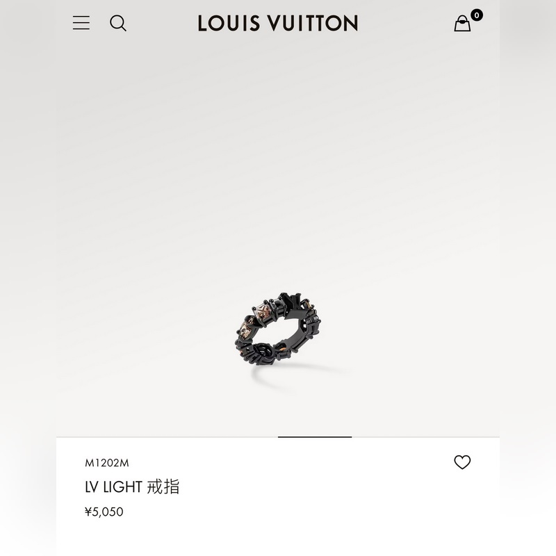 -專櫃圖 佩戴圖-LV路易威登 LIGHT 戒指 M1202M 美碼6789