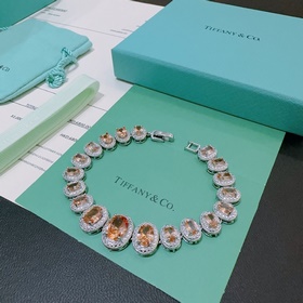 獨家訂制 Tiff 蒂芙尼手鍊紀念款 花絮 馬眼 手鍊 采用高碳鑽  頂級亞金材