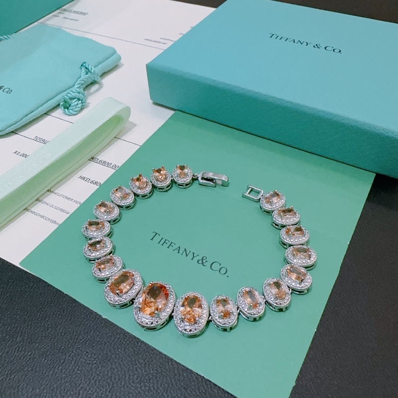 獨家訂制 Tiff 蒂芙尼手鍊紀念款 花絮 馬眼 手鍊 采用高碳鑽  頂級亞金材