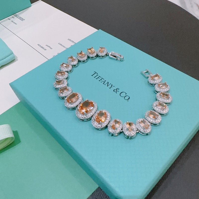 獨家訂制 Tiff 蒂芙尼手鍊紀念款 花絮 馬眼 手鍊 采用高碳鑽  頂級亞金材