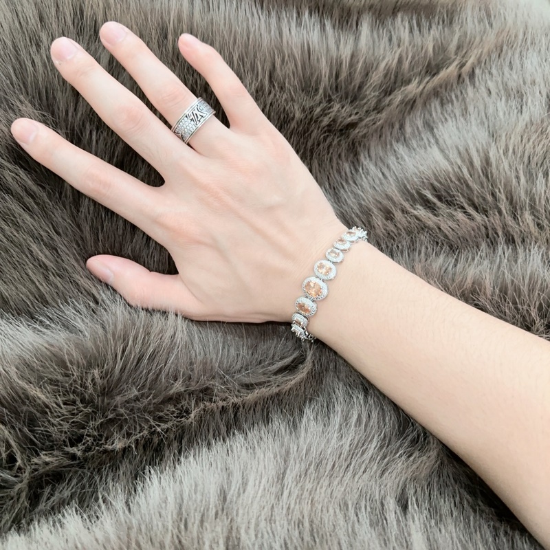 獨家訂制 Tiff 蒂芙尼手鍊紀念款 花絮 馬眼 手鍊 采用高碳鑽  頂級亞金材