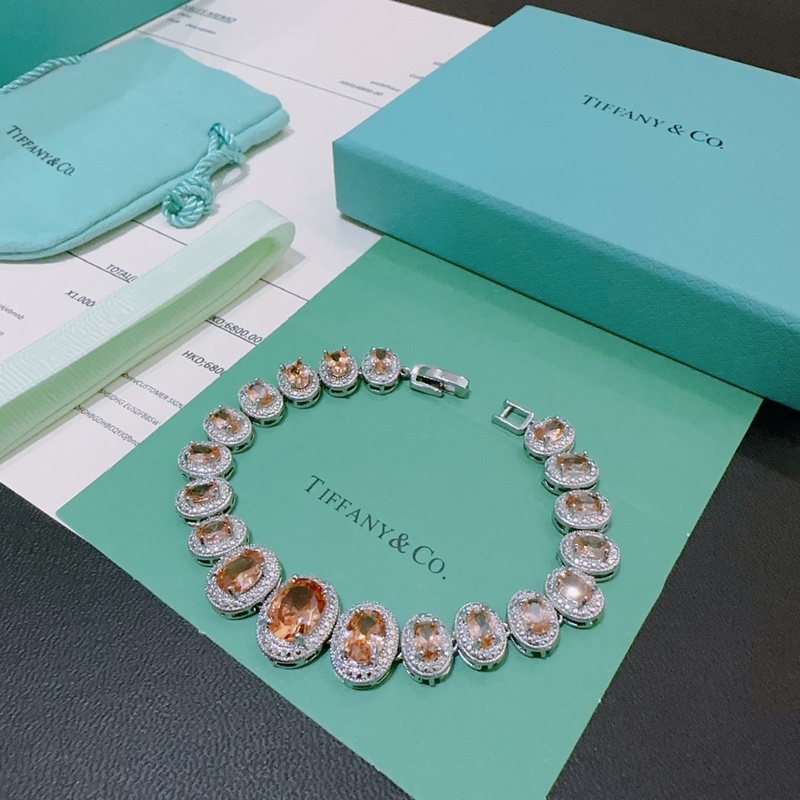 獨家訂制 Tiff 蒂芙尼手鍊紀念款 花絮 馬眼 手鍊 采用高碳鑽  頂級亞金材