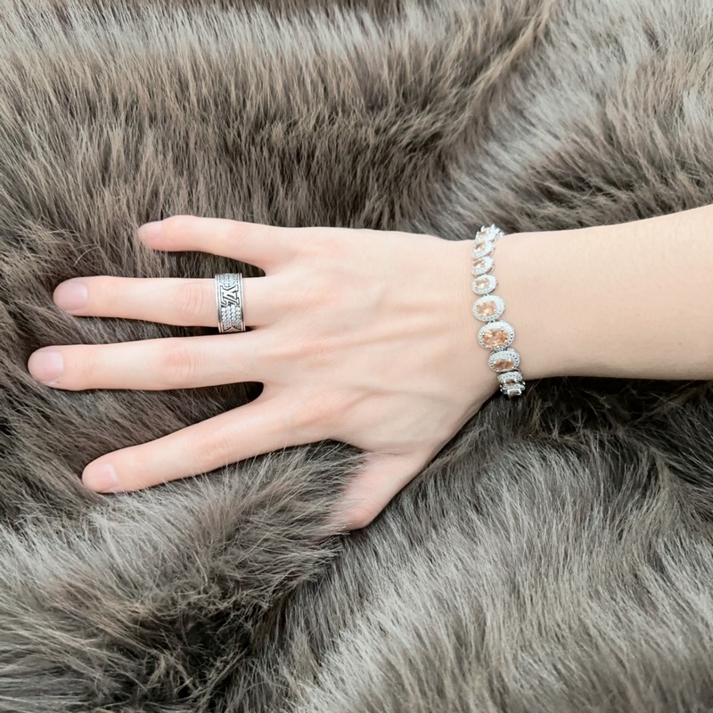 獨家訂制 Tiff 蒂芙尼手鍊紀念款 花絮 馬眼 手鍊 采用高碳鑽  頂級亞金材