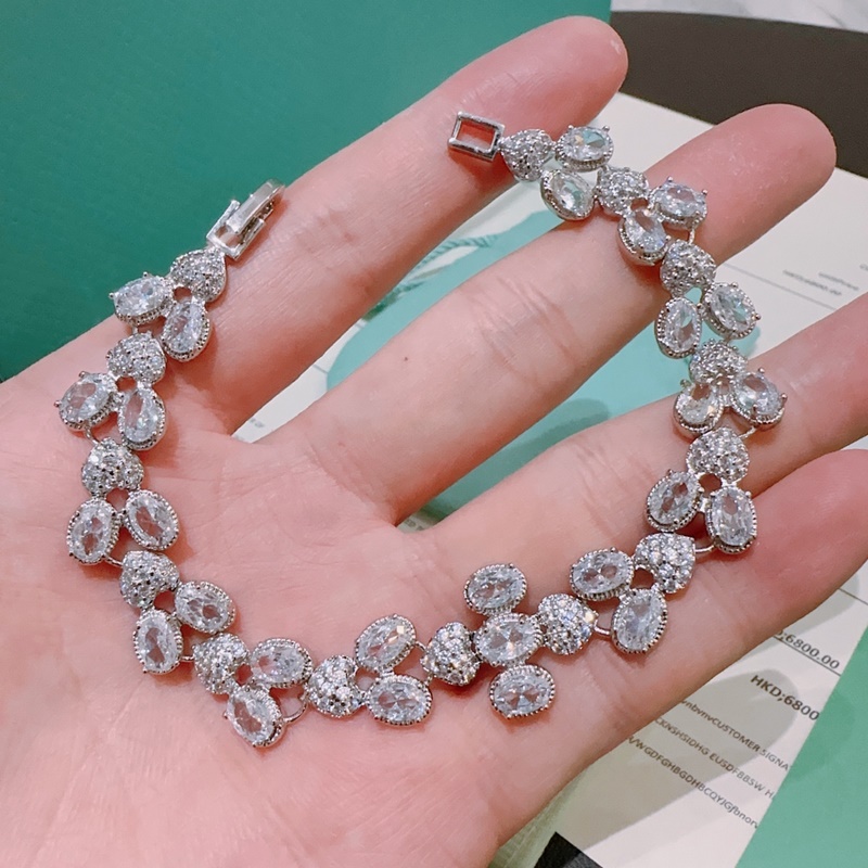 獨家訂制 Tiff 蒂芙尼手鍊紀念款 花絮 馬眼 手鍊 采用高碳鑽  頂級亞金材