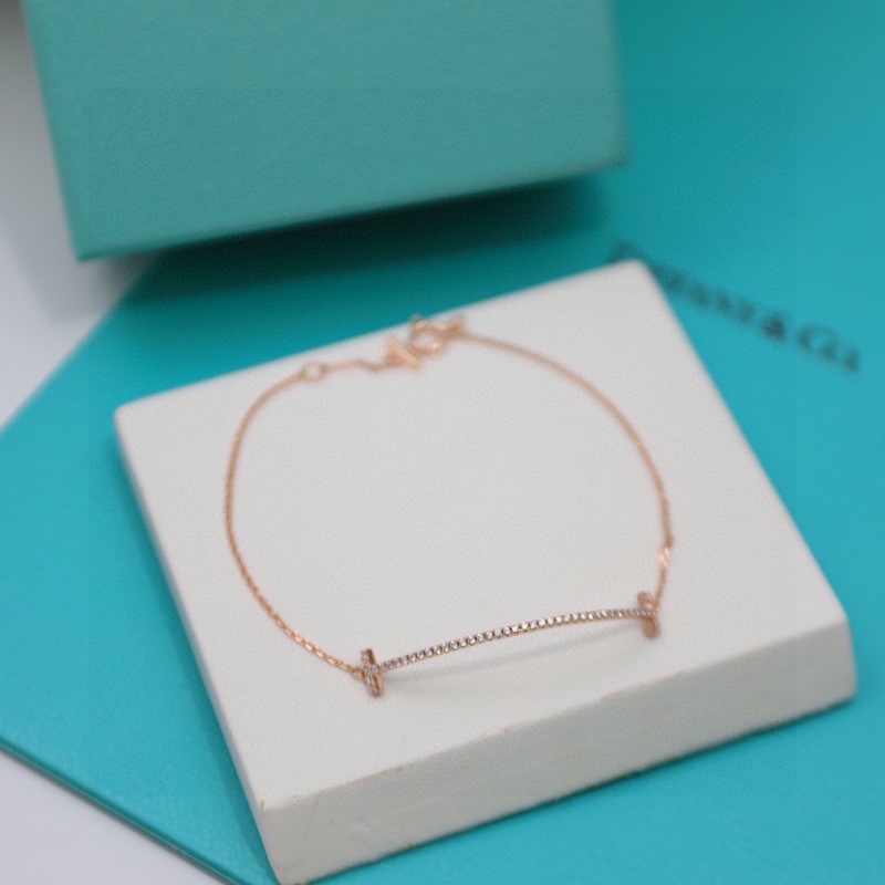 Tiffany&·co 蒂芙尼 滿鑽笑臉TT手鍊 S925純銀材質(zhì) 高品質(zhì) 精工