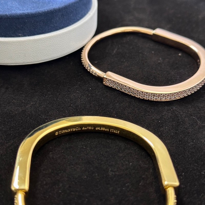 Tiffany 蒂芙尼 火爆登場 U型鎖 滿鑽手鐲 歐美範十足 人手必備 超精工