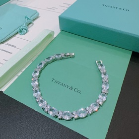 獨家訂制 Tiff 蒂芙尼手鍊紀念款 花絮 馬眼 手鍊 采用高碳鑽  頂級亞金材