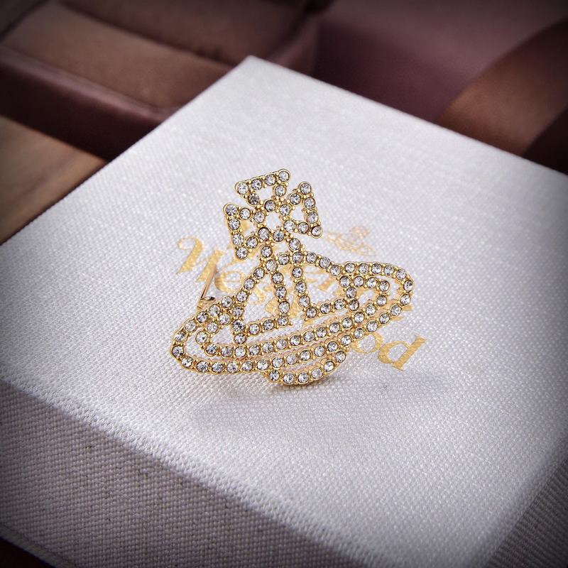 Vivienne Westwood薇薇安西太後土星胸針 優雅大方精工設計  非常