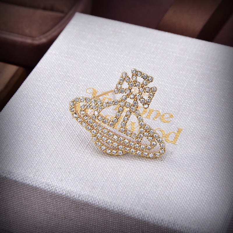 Vivienne Westwood薇薇安西太後土星胸針，優雅大方精工設計  非常