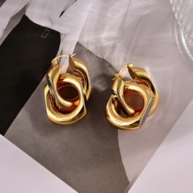 YSL 聖羅蘭 耳環(huán) 原裝黃銅材質(zhì) Yves Saint Laurent 創(chuàng)立于