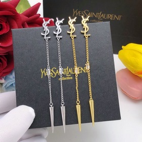 聖羅蘭流蘇耳釘子彈頭吊墜