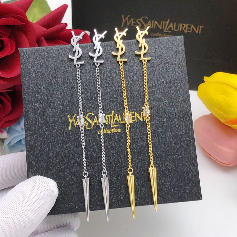 聖羅蘭流蘇耳釘子彈頭吊墜