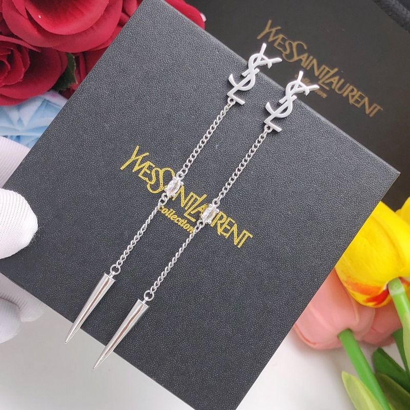 聖羅蘭流蘇耳釘子彈頭吊墜