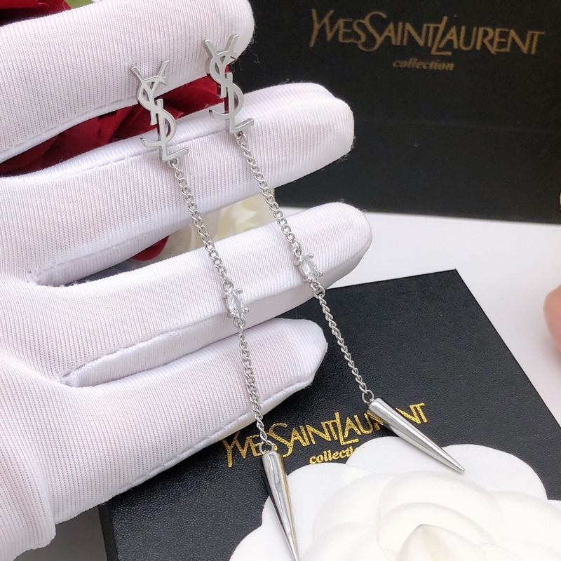 聖羅蘭流蘇耳釘子彈頭吊墜