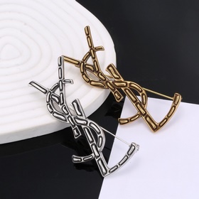 聖羅蘭 胸針 原裝黃銅材質 Yves Saint Laurent 創立于1961