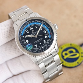 百年靈飛行員傳奇航空系列，經典之作，設計簡約大氣，時尚優雅，自動機械腕表，它搭載