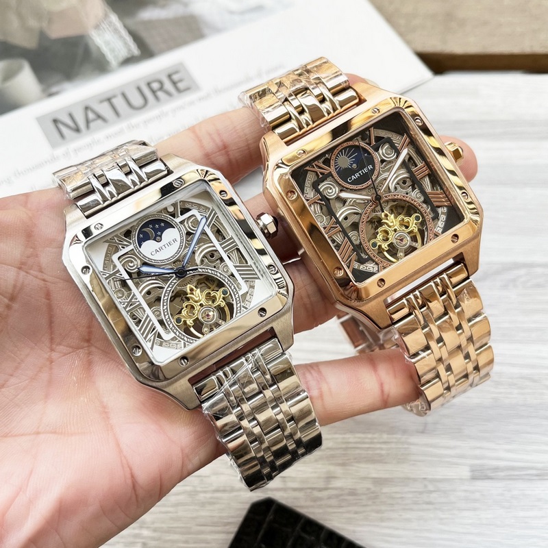 八角殼系列 精緻百搭 【最新】：卡地亞 最新設計 大飛輪精品 【類型】：精品