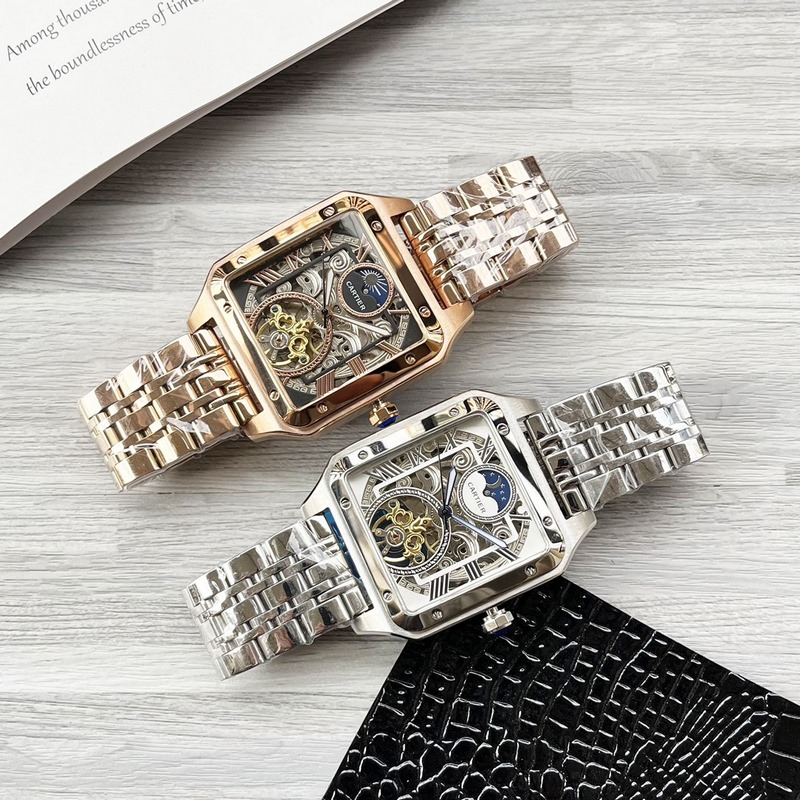 八角殼系列 精緻百搭 【最新】：卡地亞 最新設計 大飛輪精品 【類型】：精品