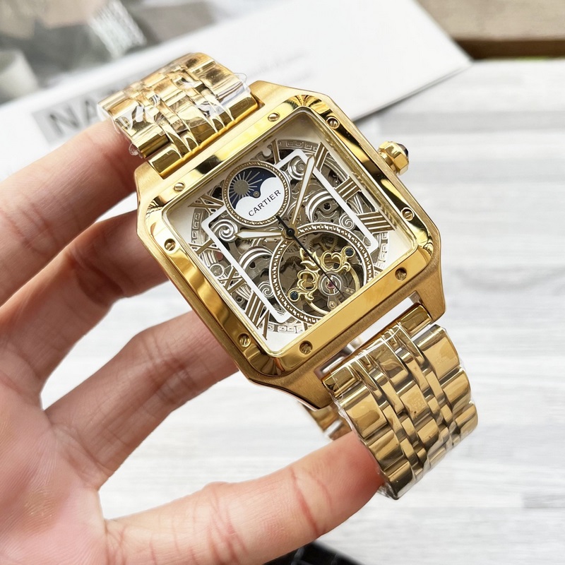 八角殼系列 精緻百搭 【最新】：卡地亞 最新設計 大飛輪精品 【類型】：精品