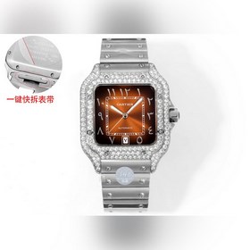 THB新品 卡地亞山度士 中東版 鋼帶滿鑽款【原版開(kāi)模 2025最新卡地亞 山