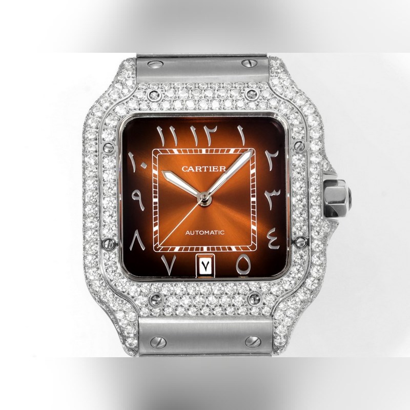 THB新品 卡地亞山度士 中東版 鋼帶滿鑽款【原版開模 2025最新卡地亞 山