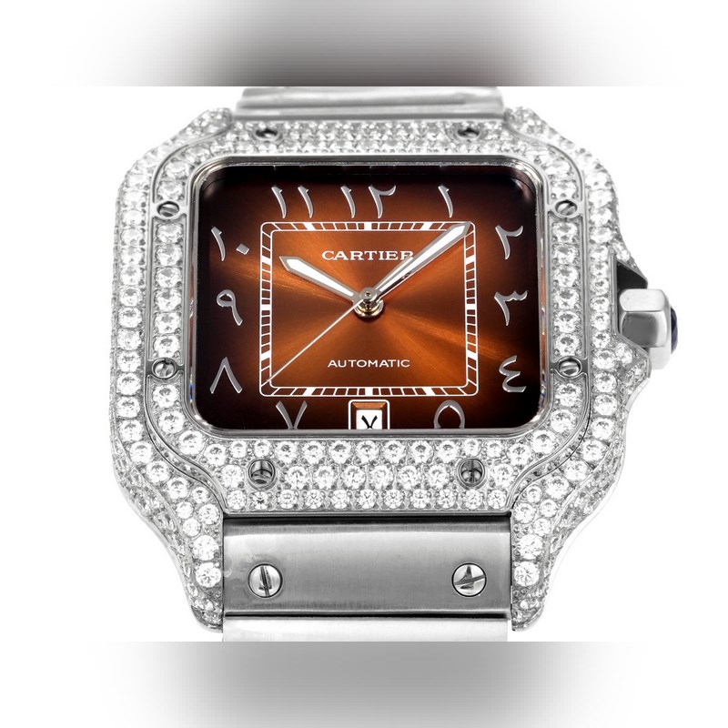 THB新品 卡地亞山度士 中東版 鋼帶滿鑽款【原版開模 2025最新卡地亞 山