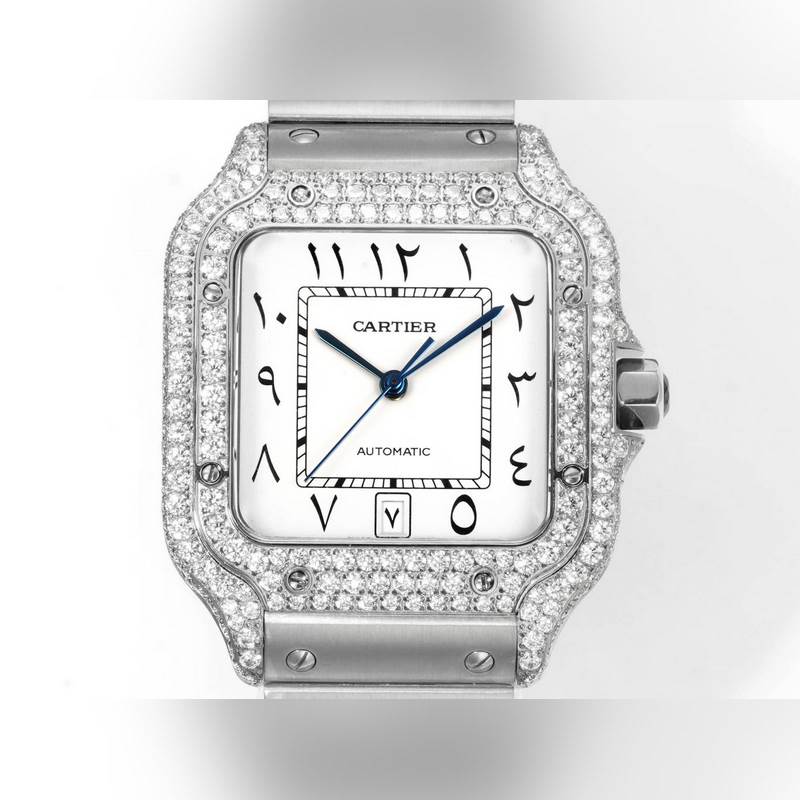 THB新品 卡地亞山度士 中東版 鋼帶滿鑽款【原版開模 2025最新卡地亞 山