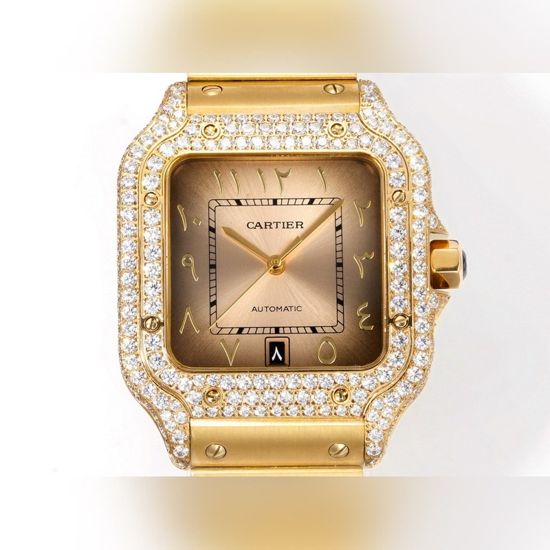 THB新品 卡地亞山度士 中東版 鋼帶滿鑽款【原版開模 2025最新卡地亞 山