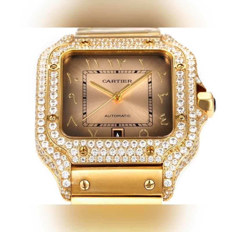 THB新品 卡地亞山度士 中東版 鋼帶滿鑽款【原版開模 2025最新卡地亞 山