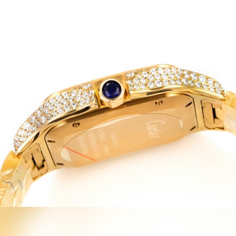 THB新品 卡地亞山度士 中東版 鋼帶滿鑽款【原版開模 2025最新卡地亞 山