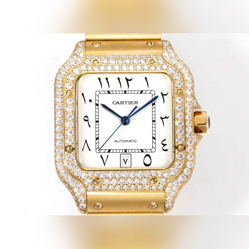 THB新品 卡地亞山度士 中東版 鋼帶滿鑽款【原版開模 2025最新卡地亞 山