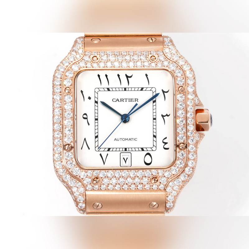 THB新品 卡地亞山度士 中東版 鋼帶滿鑽款【原版開模 2025最新卡地亞 山