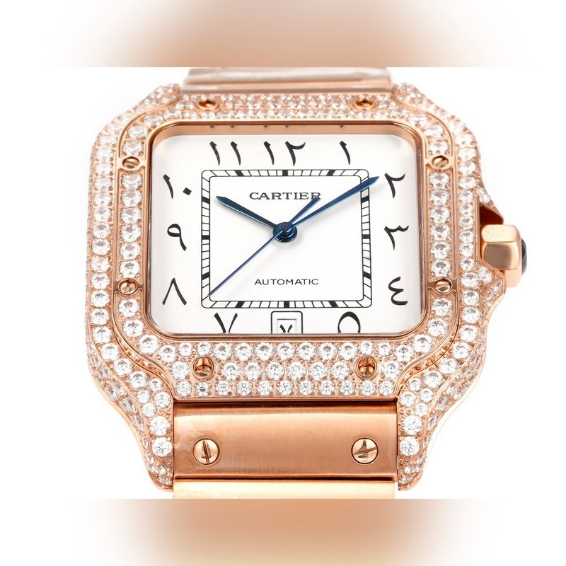 THB新品 卡地亞山度士 中東版 鋼帶滿鑽款【原版開模 2025最新卡地亞 山