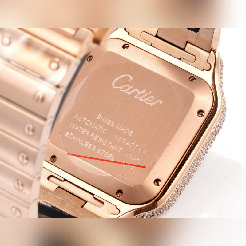 THB新品 卡地亞山度士 中東版 鋼帶滿鑽款【原版開(kāi)模 2025最新卡地亞 山