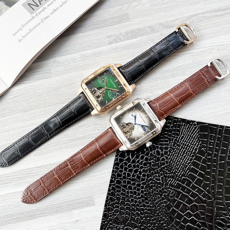 八角殼系列 精緻百搭 【最新】：卡地亞 最新設計 大飛輪精品 【類型】：精品