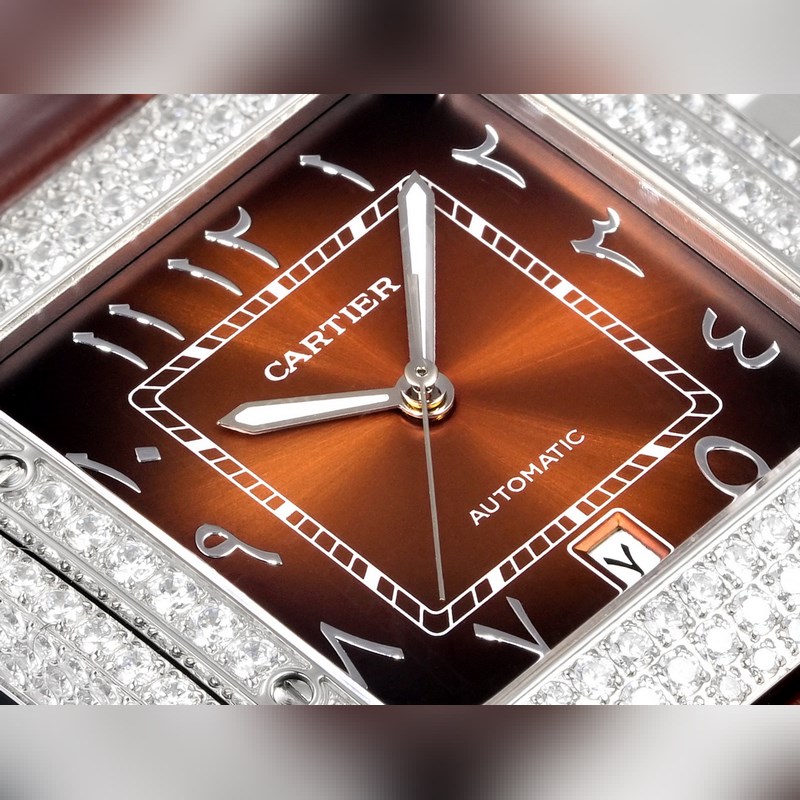 THB新品 卡地亞山度士 中東版 皮帶滿鑽款【原版開模 2025最新卡地亞 山