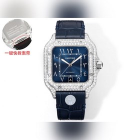 THB新品 卡地亞山度士 中東版 皮帶滿鑽款【原版開模 2025最新卡地亞 山