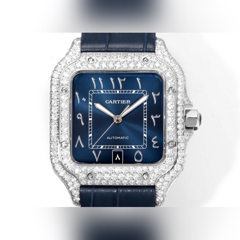 THB新品 卡地亞山度士 中東版 皮帶滿鑽款【原版開模 2025最新卡地亞 山