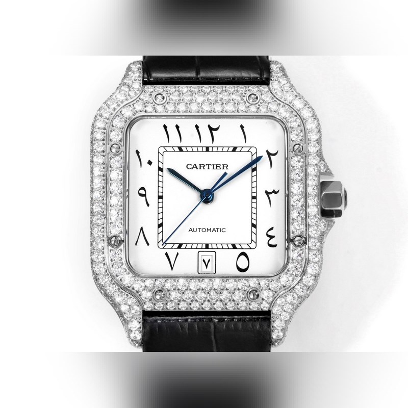 THB新品 卡地亞山度士 中東版 皮帶滿鑽款【原版開模 2025最新卡地亞 山