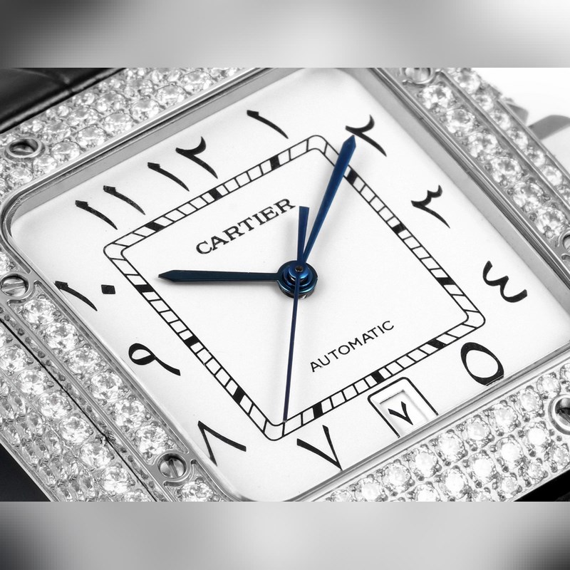 THB新品 卡地亞山度士 中東版 皮帶滿鑽款【原版開模 2025最新卡地亞 山