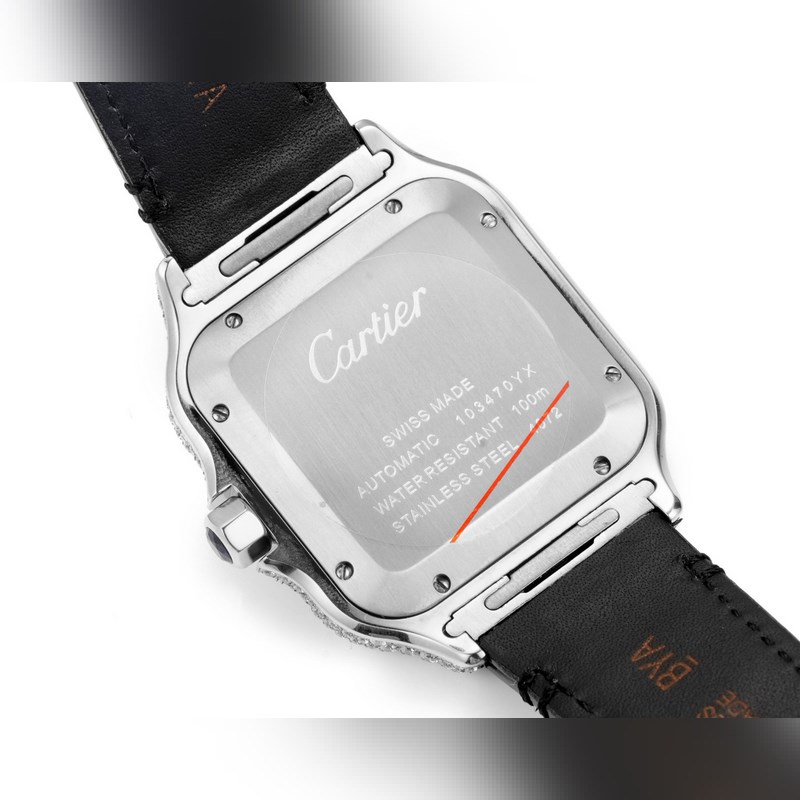 THB新品 卡地亞山度士 中東版 皮帶滿鑽款【原版開模 2025最新卡地亞 山