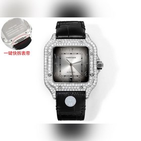 THB新品 卡地亞山度士 中東版 皮帶滿鑽款【原版開模 2025最新卡地亞 山