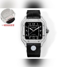 THB新品 卡地亞山度士 中東版 皮帶滿鑽款【原版開模 2025最新卡地亞 山