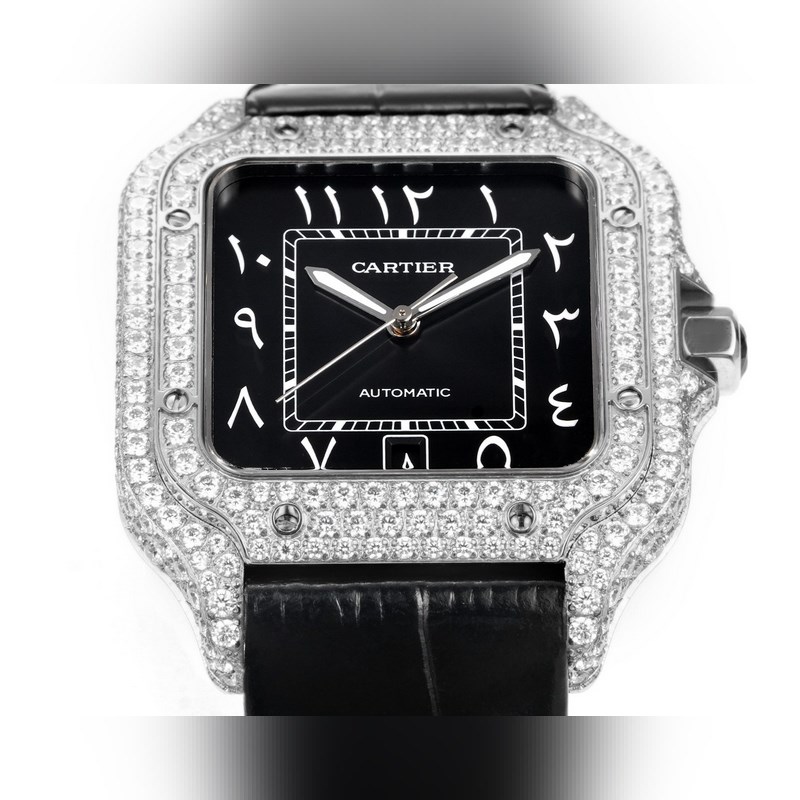 THB新品 卡地亞山度士 中東版 皮帶滿鑽款【原版開模 2025最新卡地亞 山