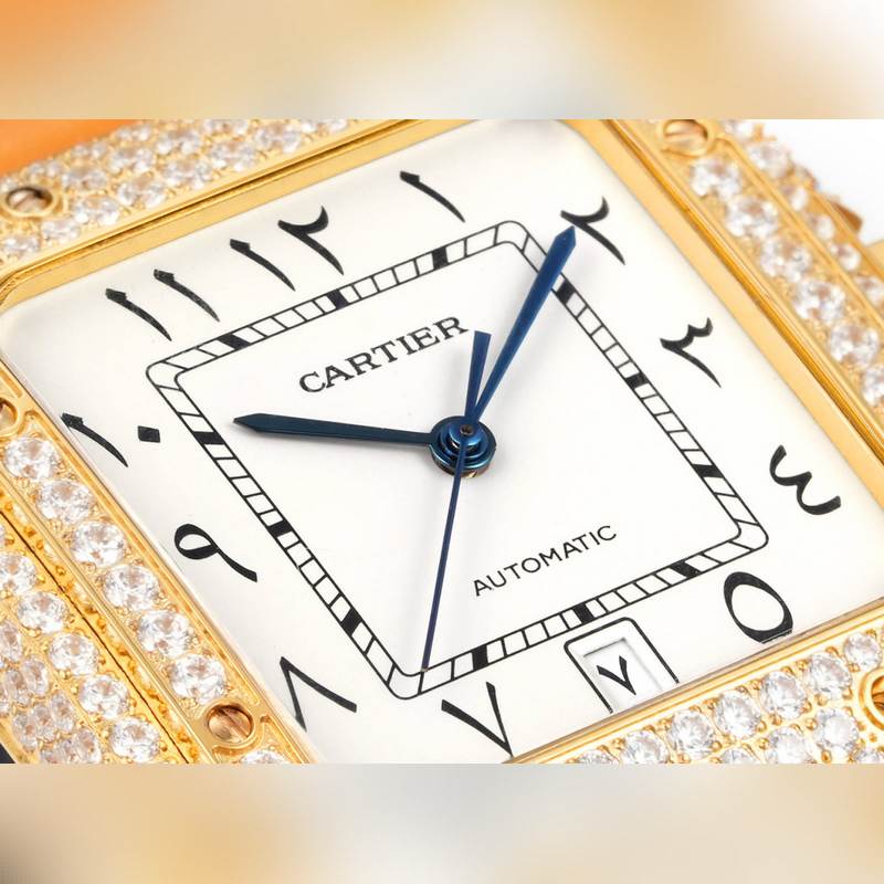 THB新品 卡地亞山度士 中東版 皮帶滿鑽款【原版開模 2025最新卡地亞 山